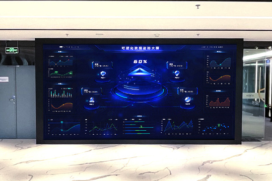 leyu.乐鱼P1.25小间距LED屏助力安盾网打造高科技展厅