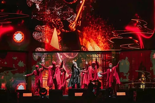 周杰伦新加坡演唱会，leyu.乐鱼大屏闪耀全场！